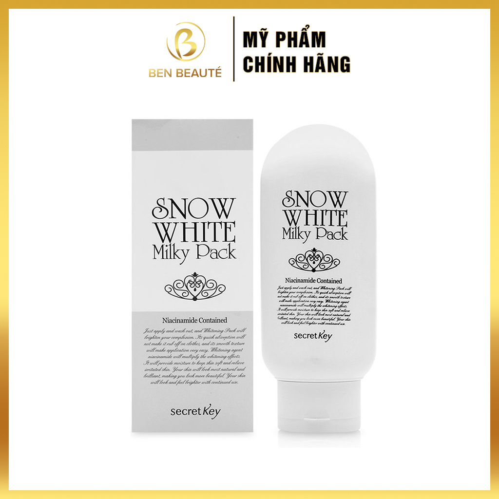 Kem Tắm Trắng Secret Key Snow White Milky Pack 200gr