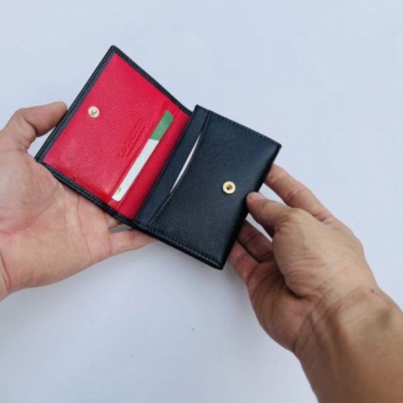 [DA THẬT] Ví nữ mini - ví mini da thời trang Cardholer KATE - thời trang  trẻ Olux