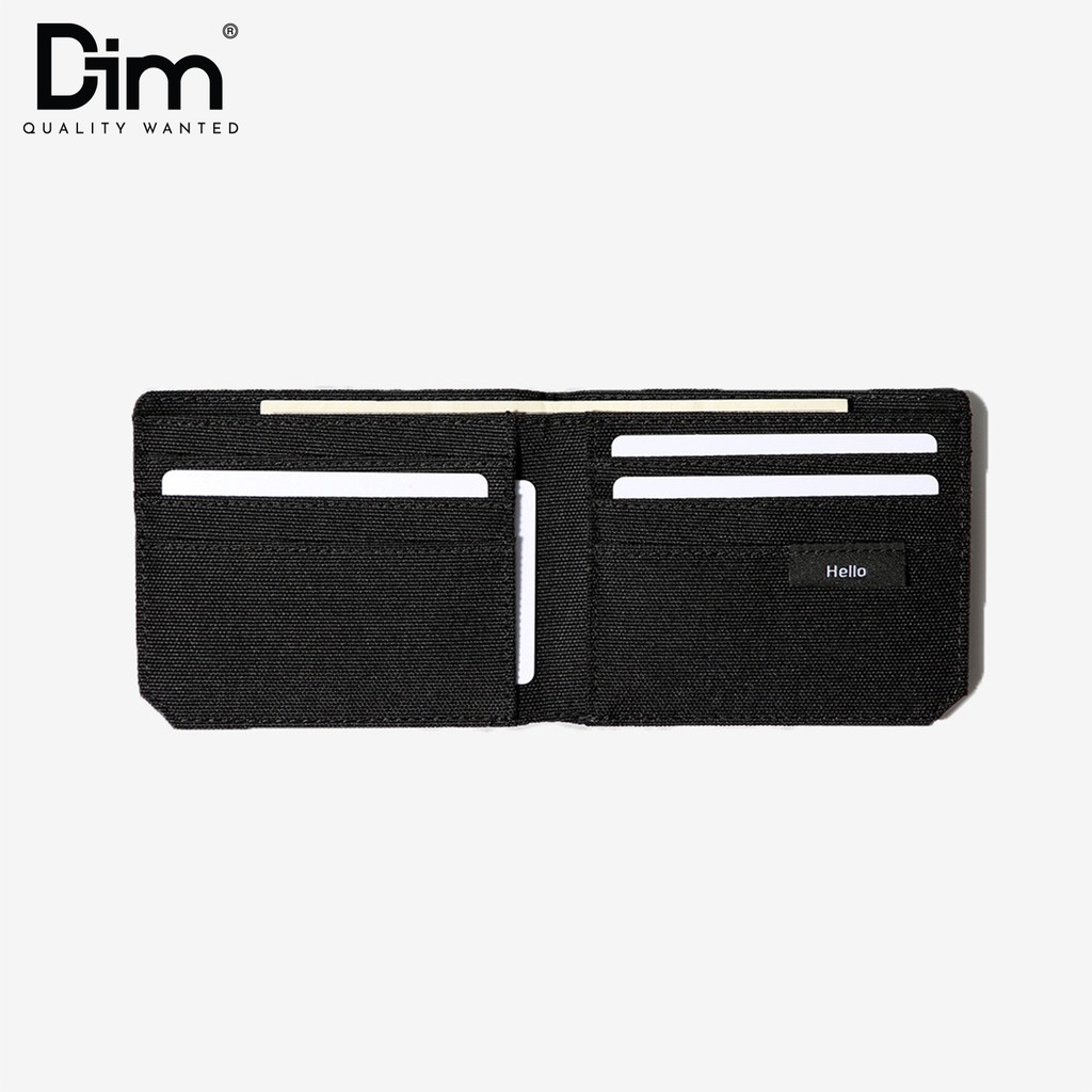 Ví Vải DIM Basic Wallet Unisex ( Đựng 6 - 10 Thẻ , Vải Polyester Canvas Chống Nước, Thiết Kế Tối Ưu Chứa Đựng) - Màu Đen