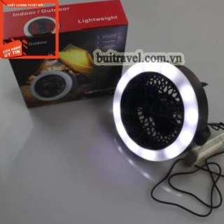 [ẢNH THẬT] Quạt đèn đa năng 2in1 treo lều kèm sạc USB GL8214