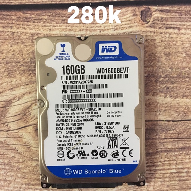 Ổ cứng hdd 160g 2.5’ dùng cho laptop các hãng | BigBuy360 - bigbuy360.vn