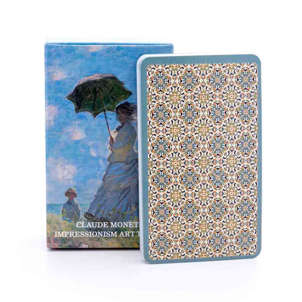 Claude Monet Impressionism Art Tarot 12x7 cm No Paper Manual Bộ Bài Tarot Kích Thước 12X7Cm Chất Lượng Cao
