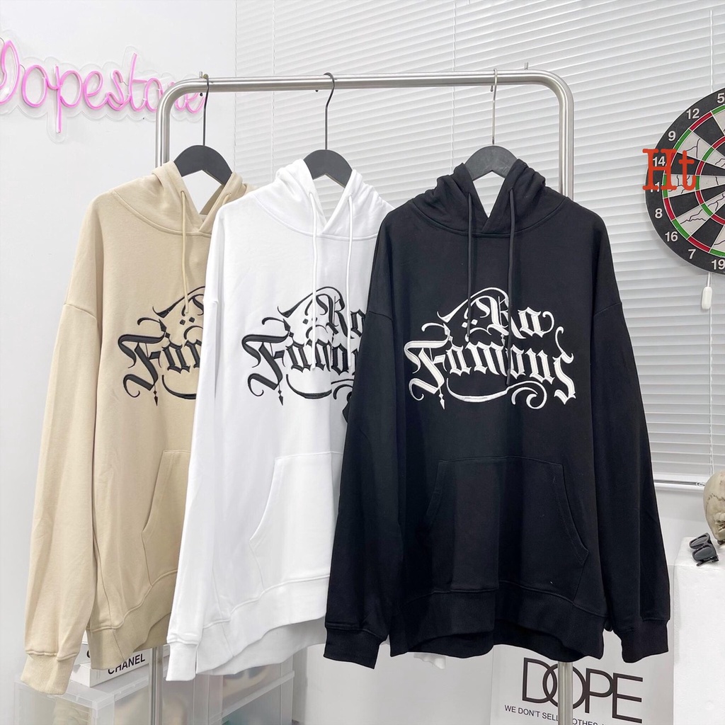 Áo nỉ hoodie ,Famous Áo nỉ hoodie unisex nam nữ form rộng chất liệu Cotton