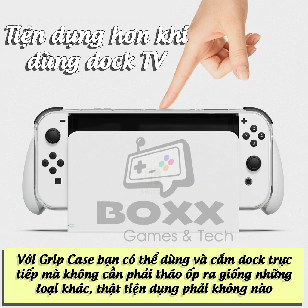 Ốp lưng GripCase hãng Skull & Co cho Nintendo Switch OLED, GripCase & MaxCarry