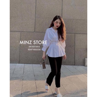 Áo SƠ MI cổ đức dúm sườn MINZ
