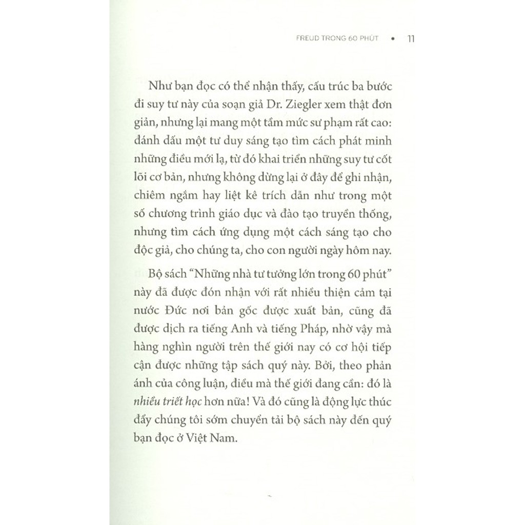 Sách - Những Nhà Tư Tưởng Lớn - Freud Trong 60 Phút