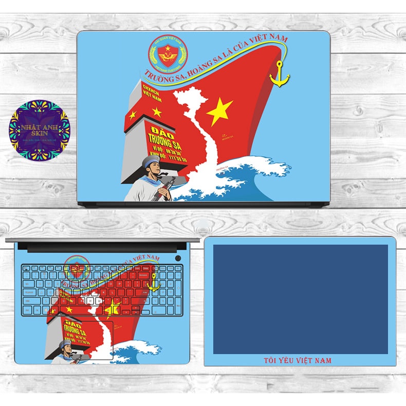 [ VIỆT NAM] Skin dán Laptop Việt Nam. Đủ các dòng máy: Asus, Acer, Dell, HP,... In hình theo yêu cầu