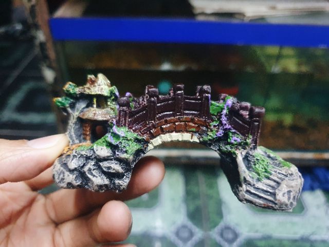 CẦU TRANG TRÍ HỒ CÁ NON BỘ 10x5x4cm