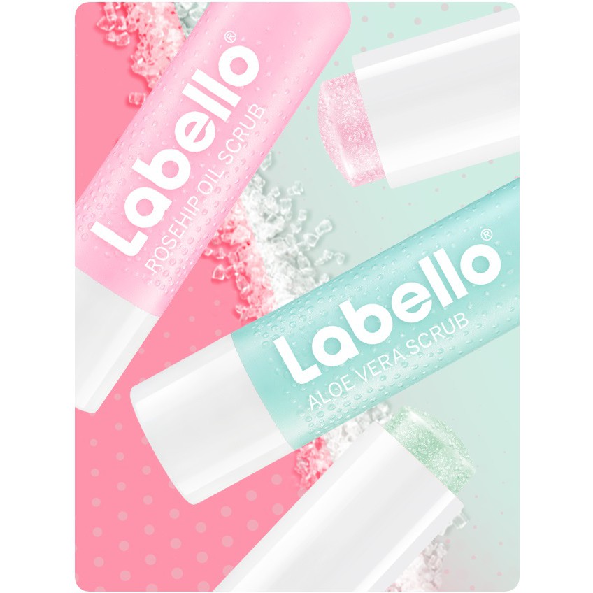 Son dưỡng kiêm tẩy da chết môi LABELLO Wild Rose Caring Scrub | BigBuy360 - bigbuy360.vn