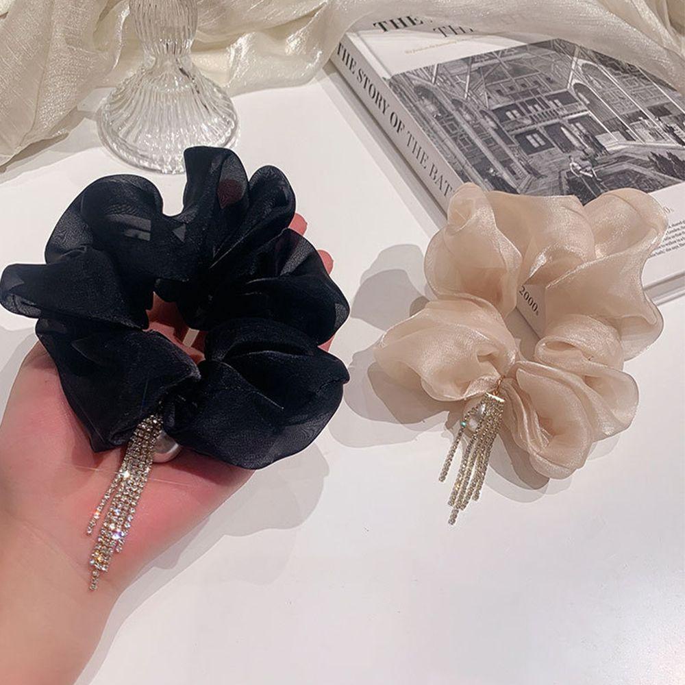 Dây Buộc Tóc Organza 15H Thiết Kế Thời Trang Sang Trọng Cổ Điển Phong Cách Hàn Quốc