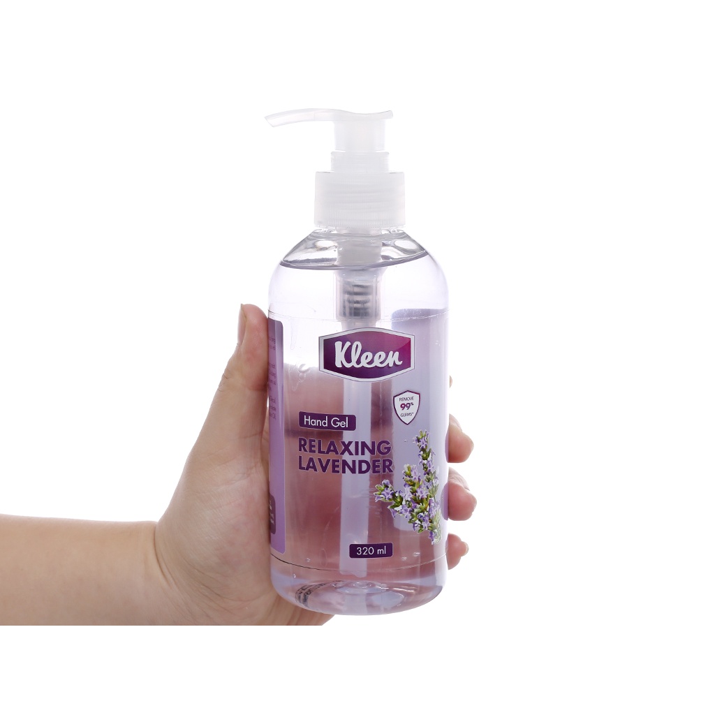 Gel rửa tay khô Kleen hương oải hương chai 500ml