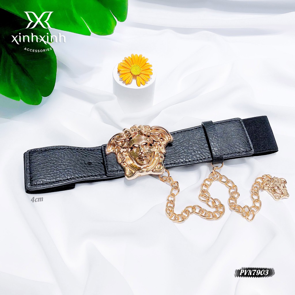 Belt váy, đai váy họa tiết khuôn mặt dây xích rơi - Xinh Xinh Accessories