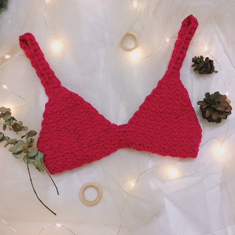 Bra Len Móc Mẫu 2- Bikini Len - Bralette Xinh Xắn - xanhlanhes