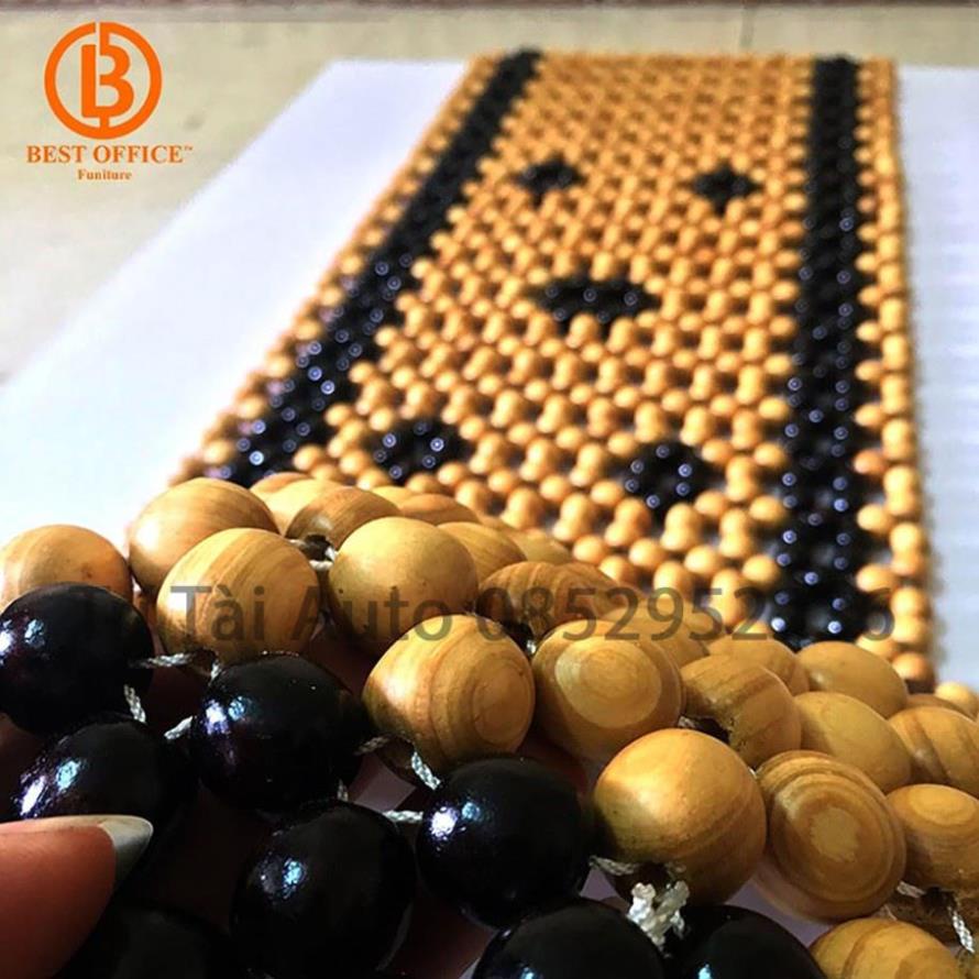 Lót ghế ô tô hạt gỗ chất liệu gỗ hương có in họa tiết nổi bật | BigBuy360 - bigbuy360.vn