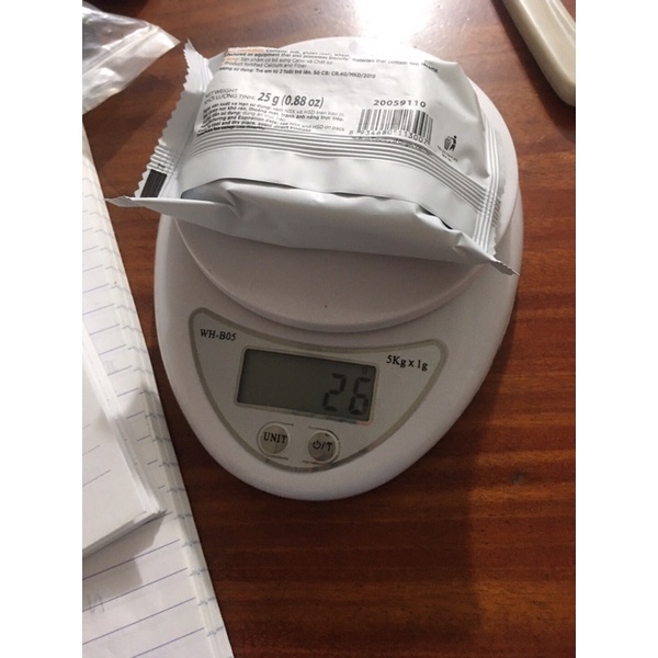 Cân tiểu li điện tử nhà bếp - cân chia thực phẩm 5kg kèm pin