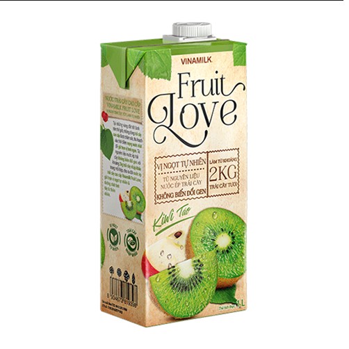 NƯỚC TRÁI CÂY CAO CẤP FRUIT LOVE KIWI TÁO/ LỰU TÁO - HỘP 1L