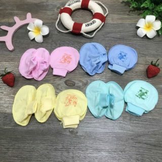 Sét bao tay + baochân cho trẻ mẫu bo
