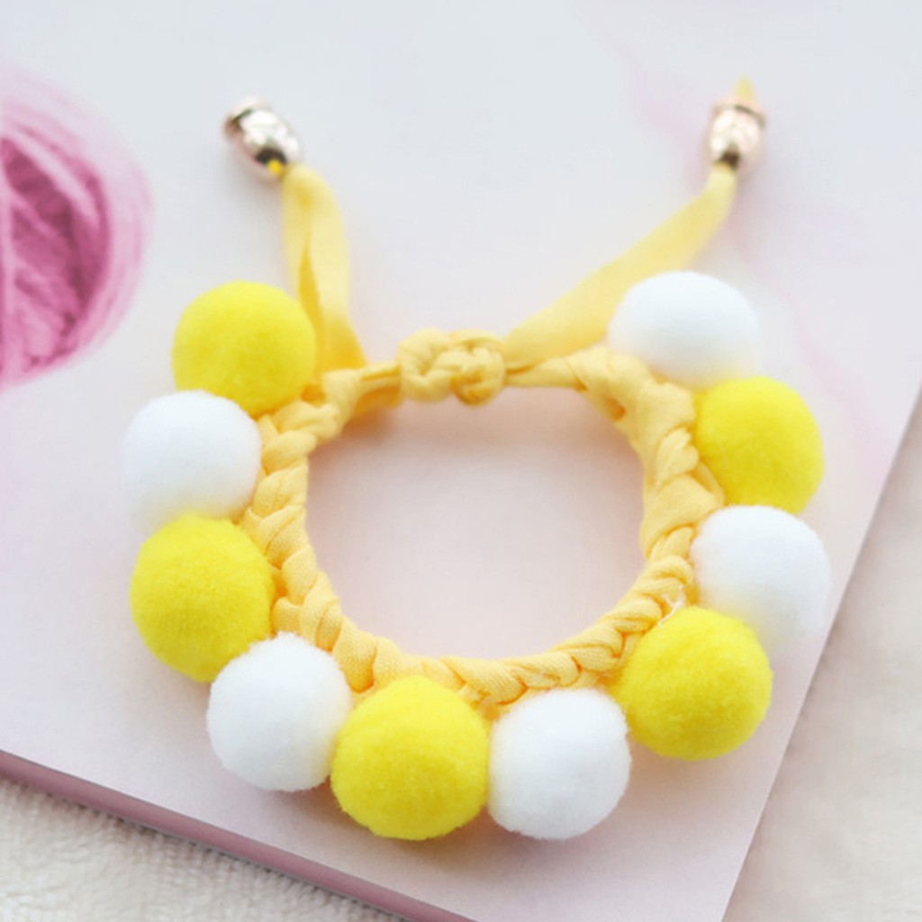 Vòng đeo cổ yếm bông dễ thương dành cho thú cưng