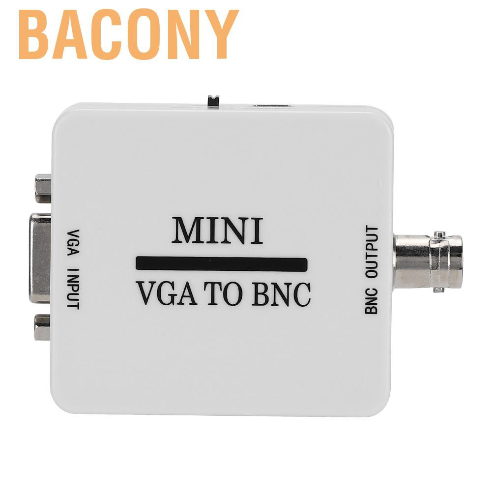 Bacony Mini HD VGA to BNC 1920 X 1080 USB Video Converter for HDTV Monitors TVs Computers