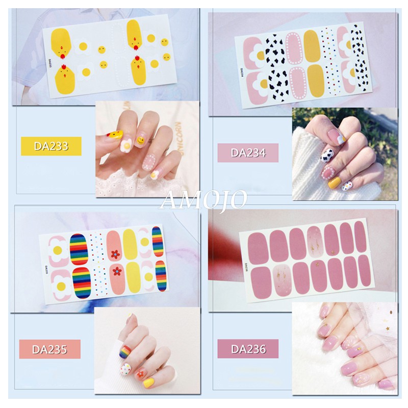 [2019 new] decorative nail sticker small fresh and durable tear resistant