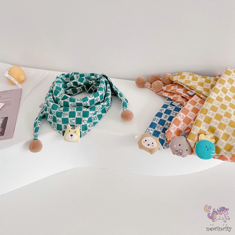 Khăn choàng cổ hình tam giác kiểu Hàn Quốc thời trang mùa thu dành cho bé