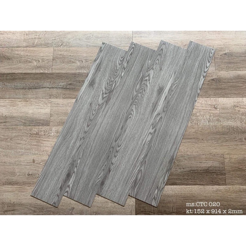 Sàn nhựa giả gỗ bóc dán. 1 mét x 7 thanh