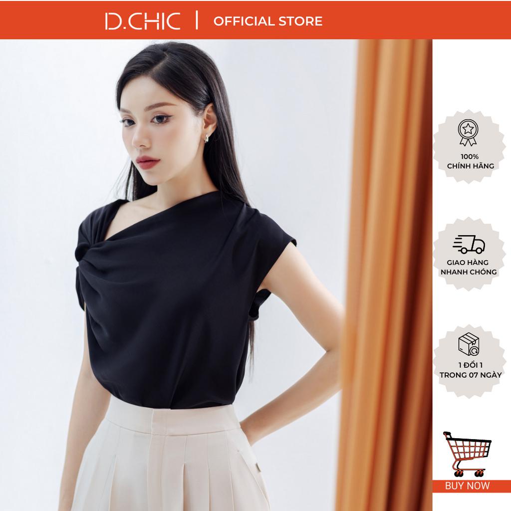Áo vai chờm cổ lệch D.CHIC MS: 1812034