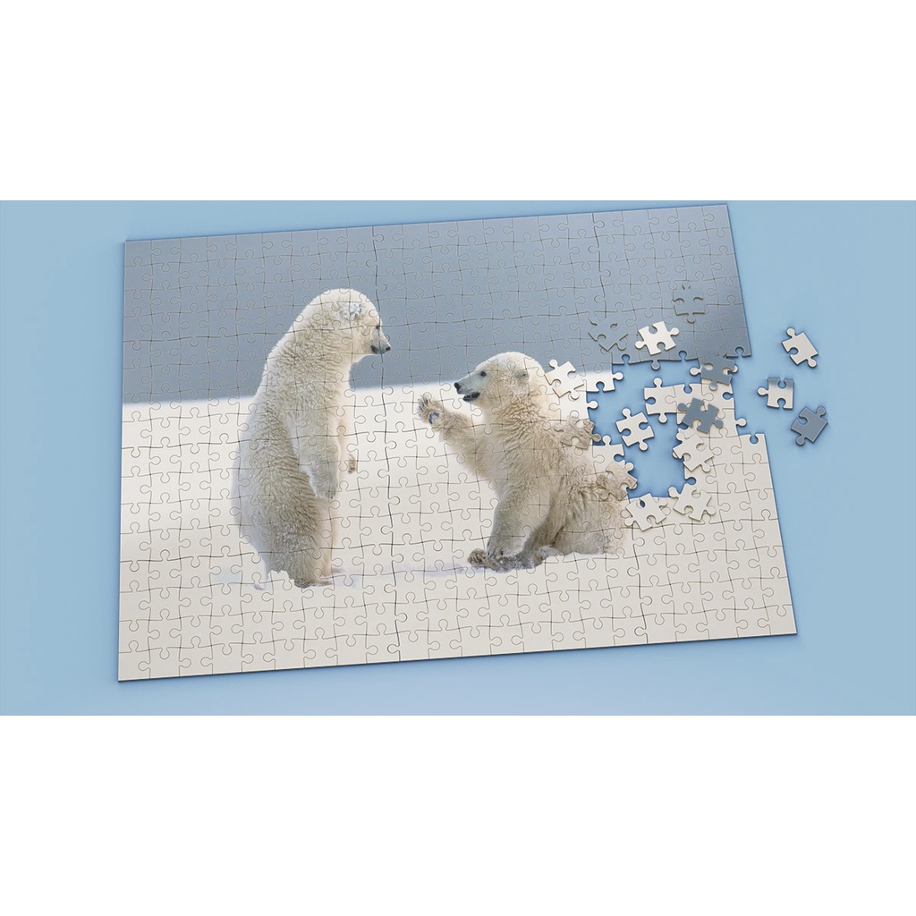 Tranh ghép hình POLAR BEAR - Mẫu 10 - Nhận in theo yêu cầu