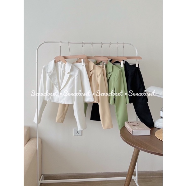 Set croptop vest dài tay chân váy (Ảnh thật)