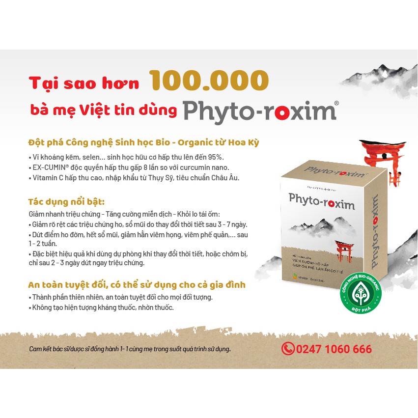 PHYTO-ROXIM® - Hỗ Trợ Làm Giảm Viêm Đường Hô Hấp
