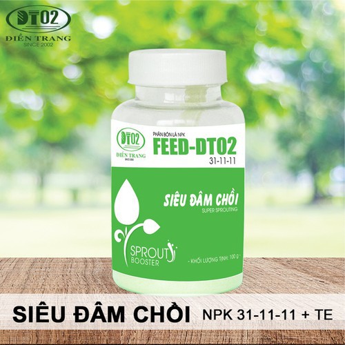 Phân bón lá FEED-DT02 Chồi lá 100g