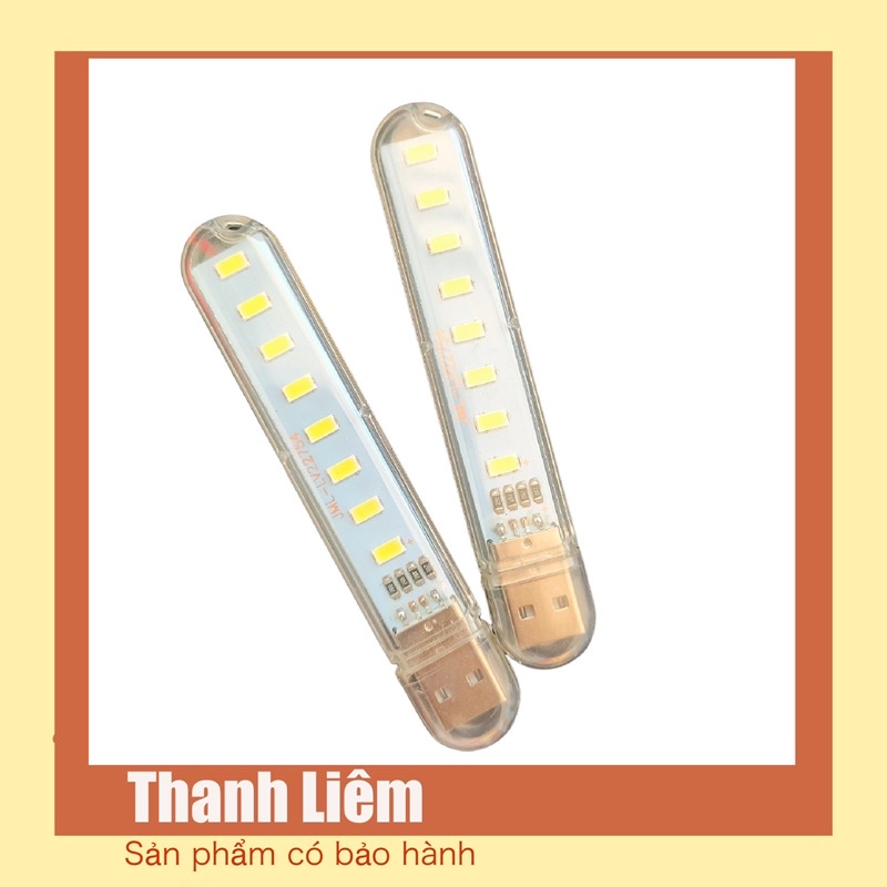 Đèn led 8 bóng siêu sáng cổng USB