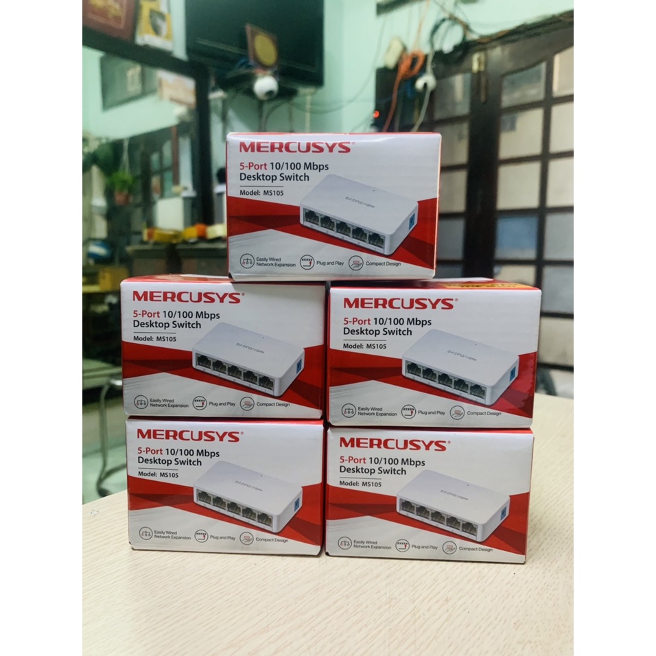 Bộ chia mạng 5 cổng Mercusys MS105 10/100Mbps