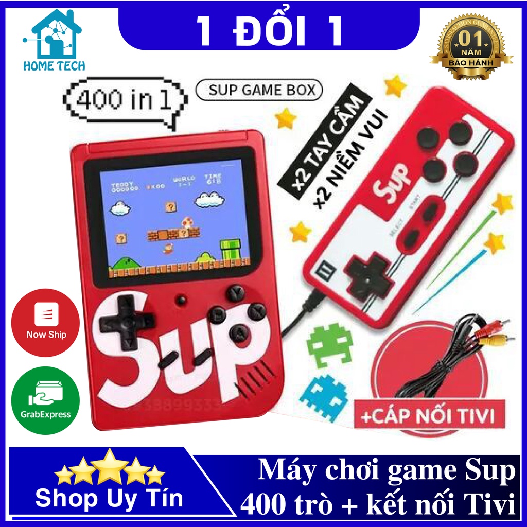 Máy chơi game 4 nút Sup 400 trò chơi vui nhộn, kết nối được với TV, chơi được 2 người | WebRaoVat - webraovat.net.vn