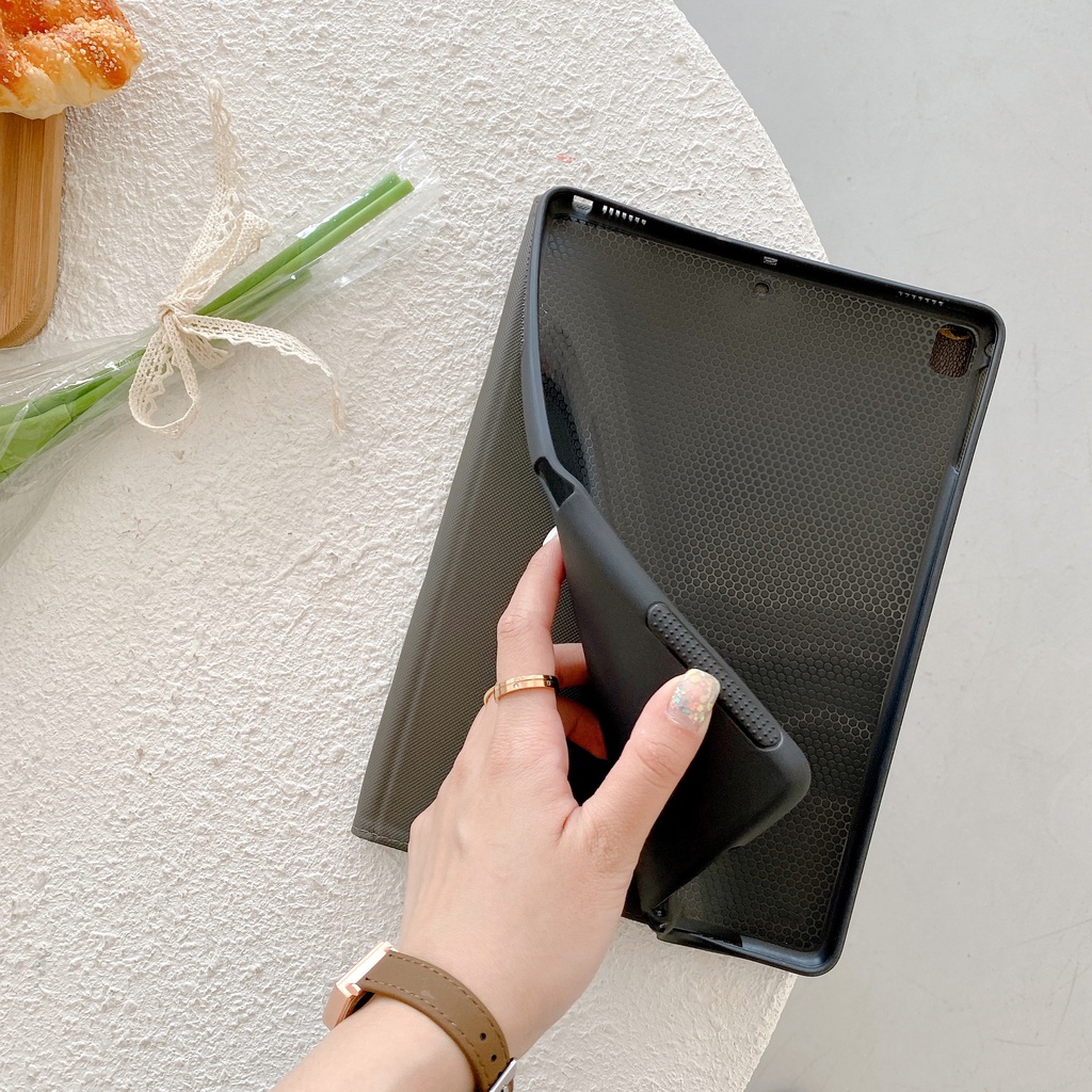 Ốp Máy Tính Bảng Da PU Mềm Đế Lật Cho IPad 2022 Air 5 10.9 Air 4 3 2 1 Pro 11 2021 10.5 9.7 10.2 9th 8th 7th Mini 6 5