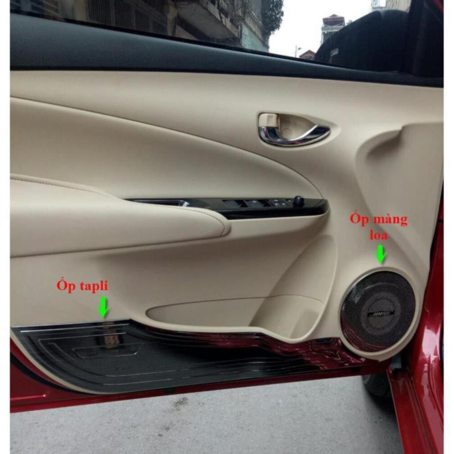 Ốp tapli và màng loa cánh cửa Yaris 2019-2020