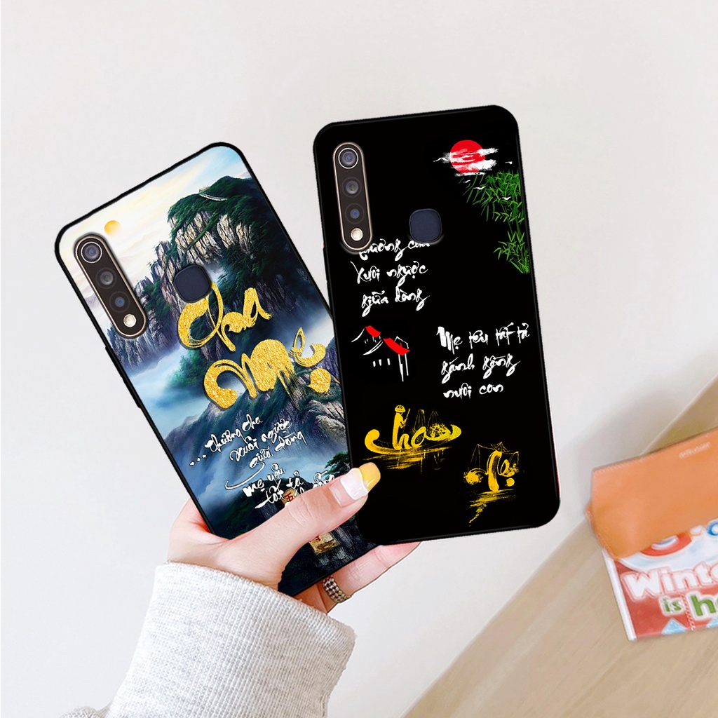 Ốp lưng Vivo Y19 - Vivo U3 in hình phong cách chữ thư pháp cha mẹ, tài lộc