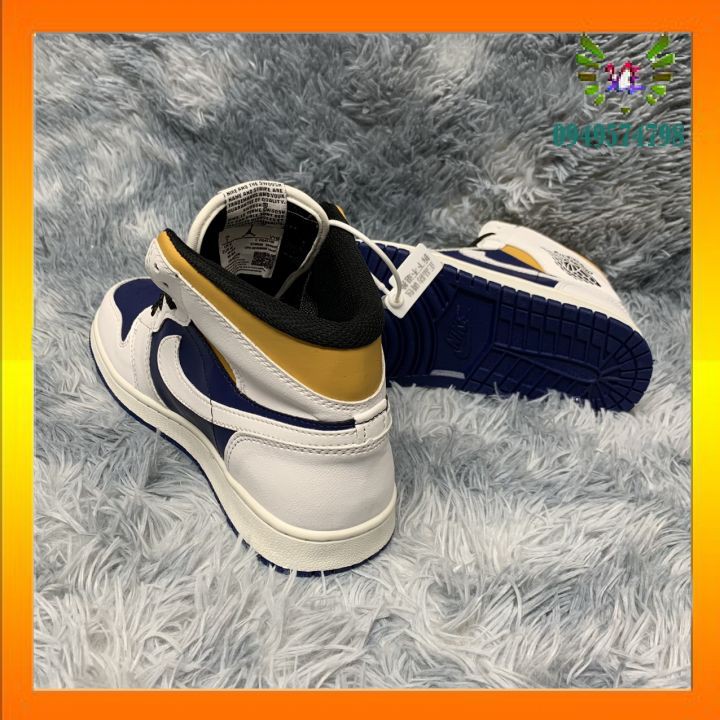 giày sneaker mid cao cổ vàng đen[hỗ trợ đổi trả] cho nam nữ | BigBuy360 - bigbuy360.vn