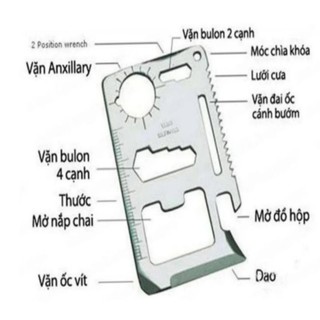 Miếng thép đa năng 12 công dụng