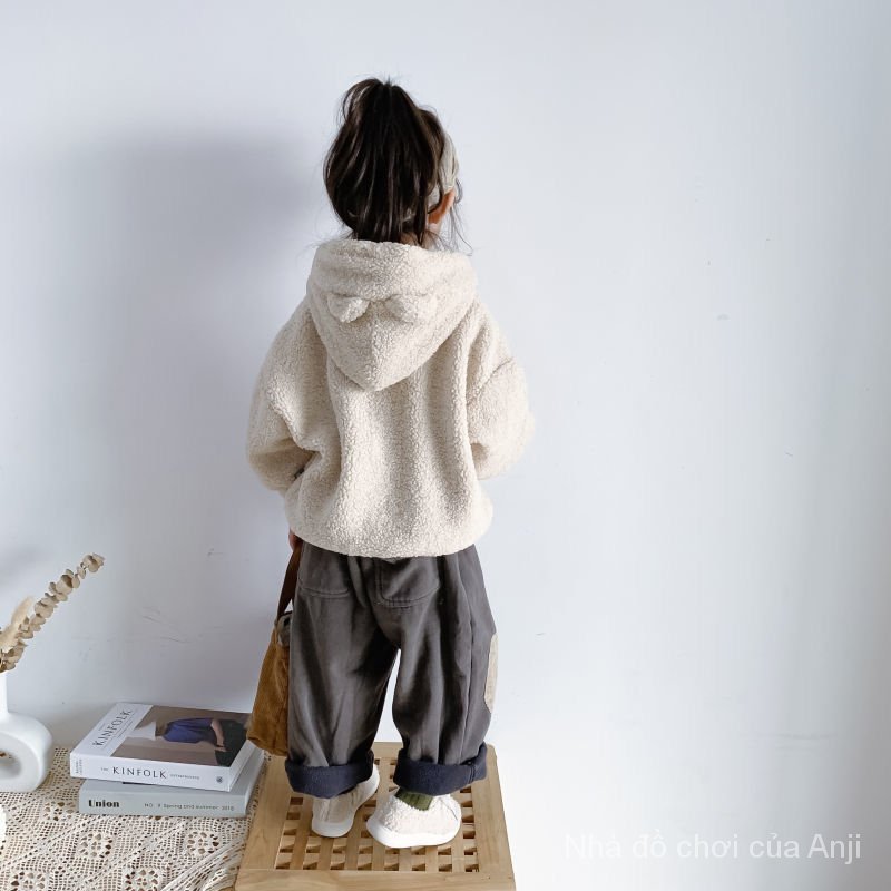 New autumn / winter boys' coats with warm thick woolen sweater