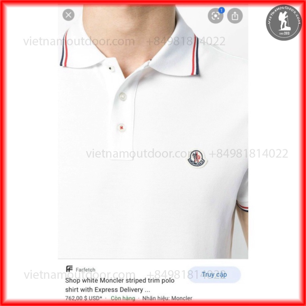 Áo polo nam thời trang Moncler hàng cao cấp - Áo thun có cổ Moncler xịn