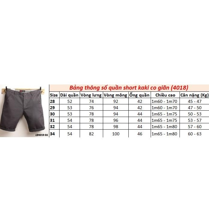 Quần short kaki thun LADOS-4018 | BigBuy360 - bigbuy360.vn