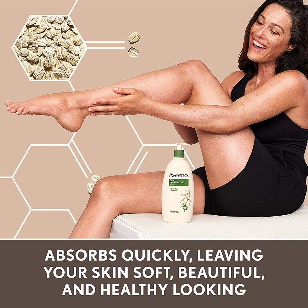 Dưỡng thể không mùi dành cho da khô Aveeno Daily Moisturizing Lotion For Dry Skin 532ml (Mỹ)