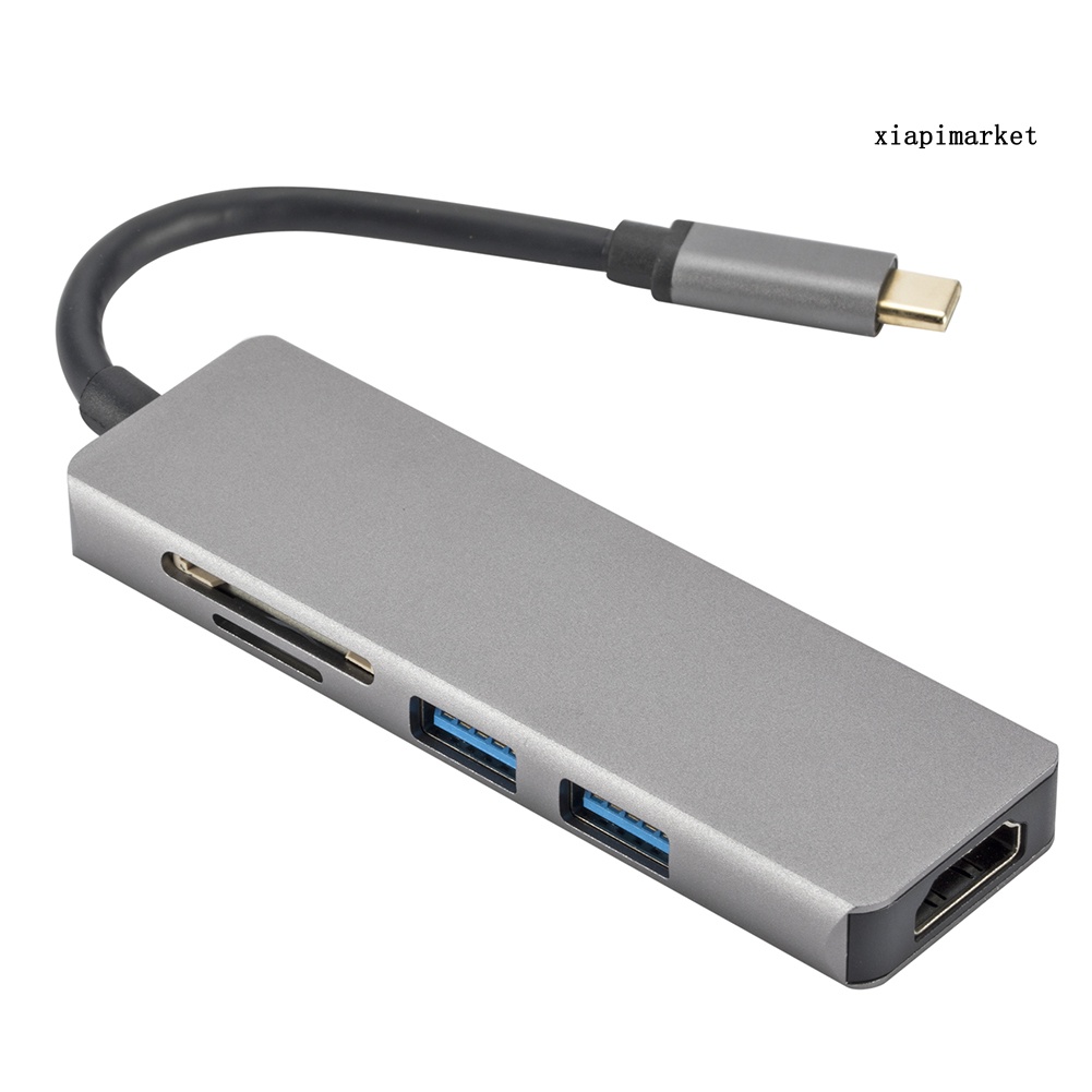 Đầu Chuyển Đổi Type C Sang 4k Hdmi Usb 3.0 Sd / Micro Sd Hub Cho Macbook Thunderbolt 3