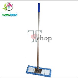 Cây Lau Nhà Bẹ CÁN THẲNG Inox Tấm San Hô Bẻ 60cm Homeinno Dài 150cm (Có Sẵn Tấm Lau)