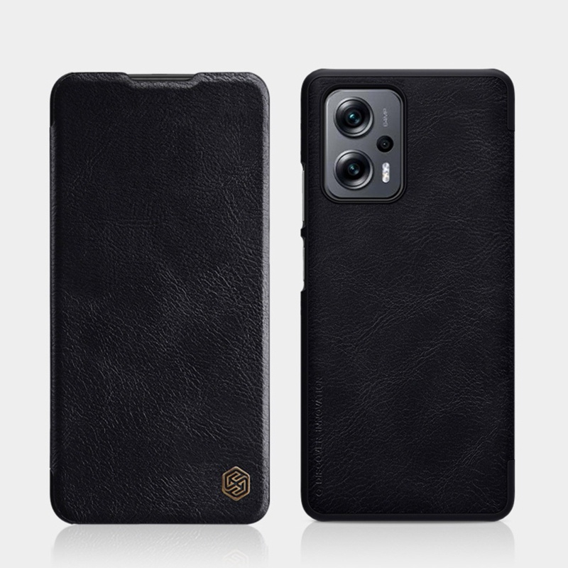 Ốp Điện Thoại NILLKIN Bằng Da Nắp Lật Cho RedmiNote 11T Pro