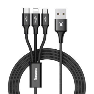 Cáp baseus rapid series 3 trong 1 sạc lightning