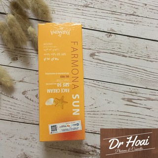 [CHÍNH HÃNG] Kem Chống Nắng FARMONA Sun Face Cream Oil Free Spf 50 Dành Cho Da Dầu Mụn 50ml