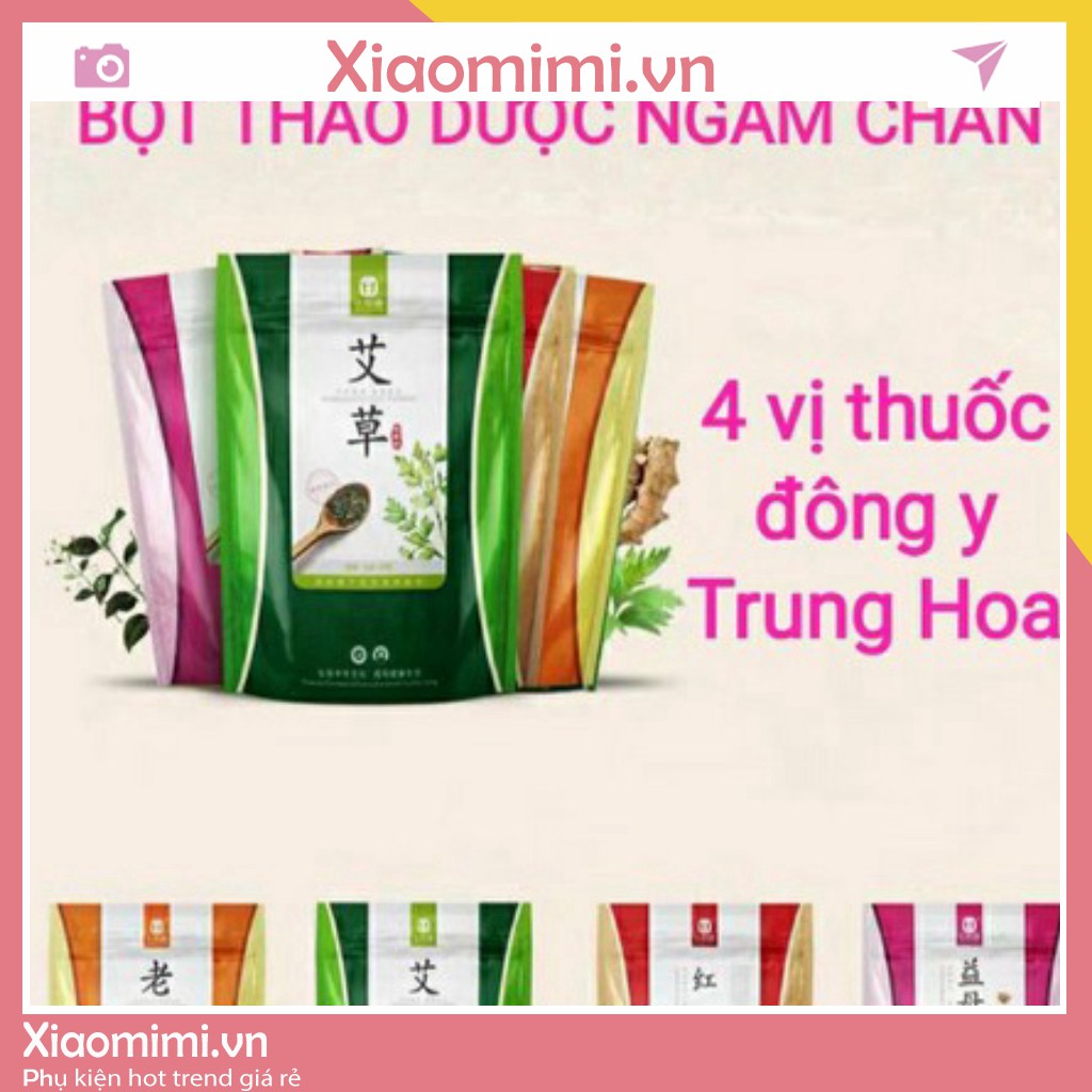 Bột thảo dược thuốc bắc ngâm chân đông y đóng gói túi lọc sẵn, lưu thông khí huyết