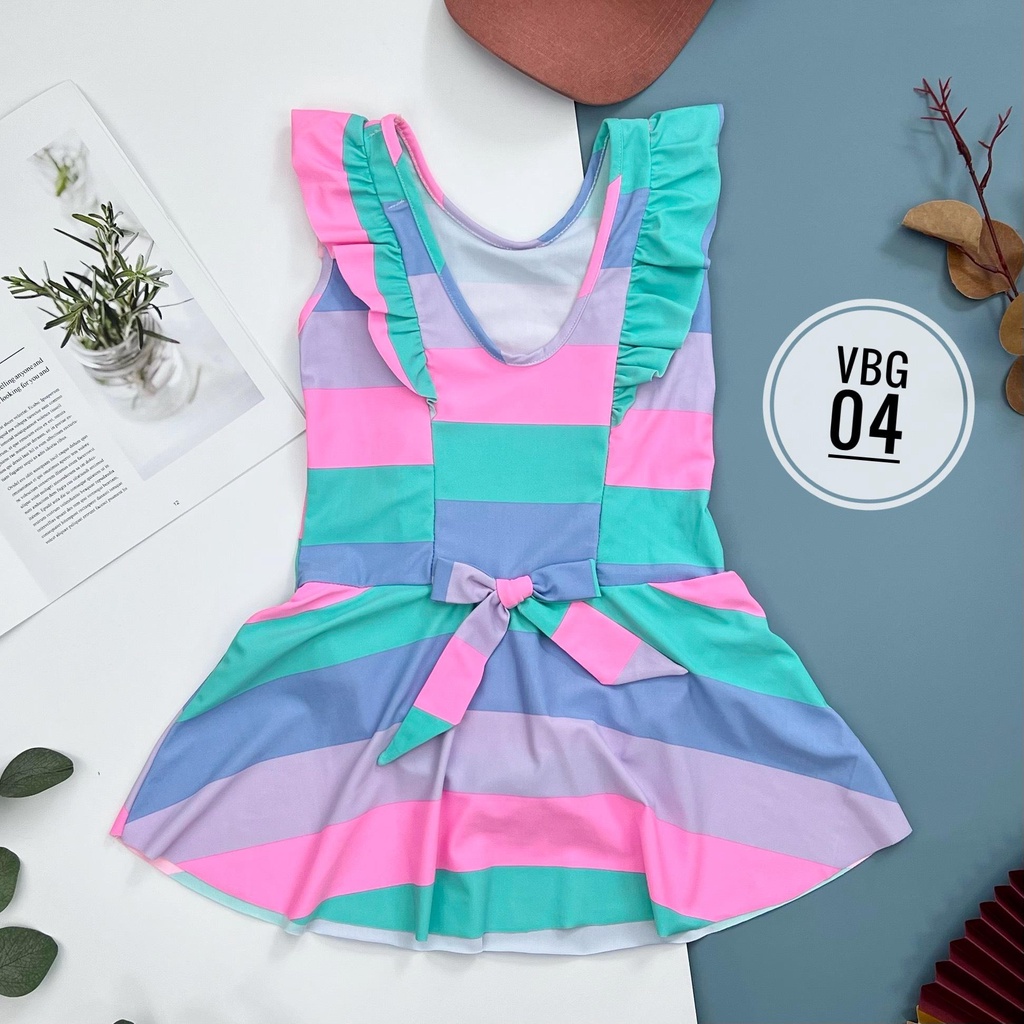 Váy bơi LITIBABY bé gái thiết kế, size 6/11